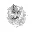 Tetas tattoo design idea