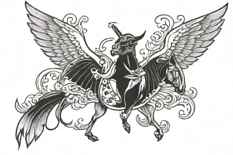 The word "maverick" tattoo design idea