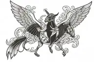 The word "maverick" tattoo design idea