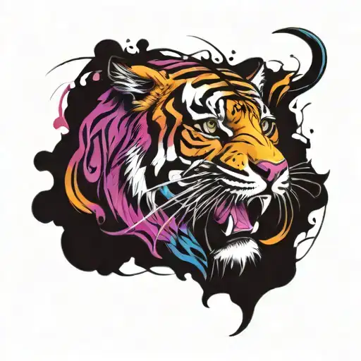Pectoral Tiger Inspired tatoo tattoo design idea