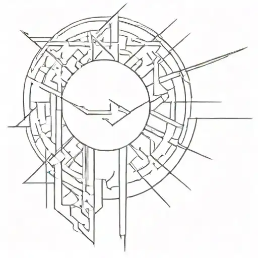Cyber Sigilism tattoo tattoo design idea