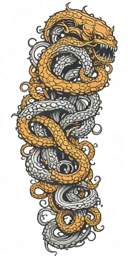 Kraken tentacles emerging tattoo design idea