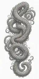 Kraken tentacles emerging tattoo design idea