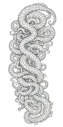 Kraken tentacles tattoo design idea