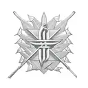 Red Hot Chili Peppers symbol with Arizona flag colors  tattoo design idea