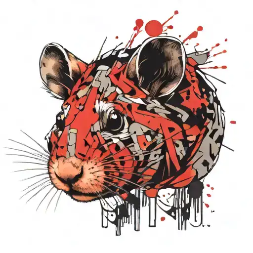 hamster tattoo design idea