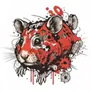 hamster tattoo design idea
