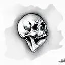Skull tattoo design idea