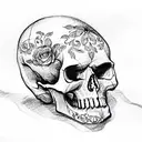 Skull tattoo design idea