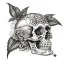 a note about death  tattoo design idea