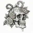 a note about death  tattoo design idea