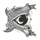 A tattoo design inspired by trap argentino music, incorporating symbols and imagery from the genre tattoo design idea