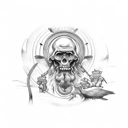 st christopher tattoo design idea