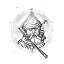 st christopher tattoo design idea