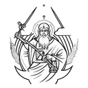 st christopher tattoo design idea