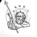 st christopher tattoo design idea
