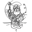 st christopher tattoo design idea
