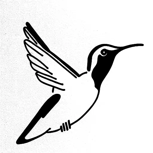 hummingbird with bleeding heart flowers and the words "Ray" and "Dottie" written in the wind beneath its wings tattoo design idea