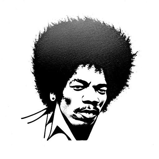 jimi hendrix tattoo design idea