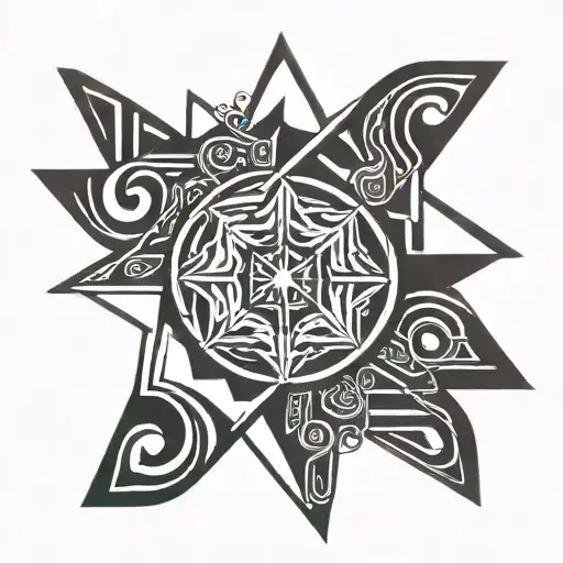 star of lada slavic symbol tattoo design idea