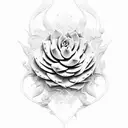 succulent tattoo design idea