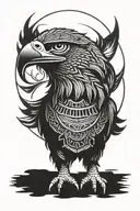 egyptian eagle tattoo design idea