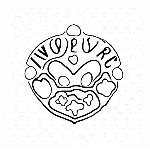 a paw with heart with my late dog scooby's initials in it  tattoo design idea