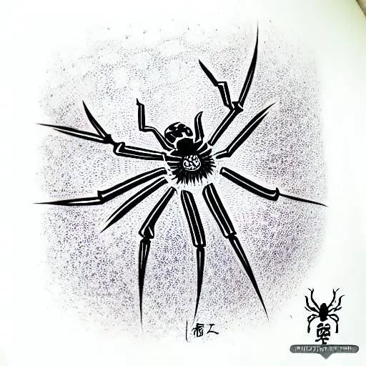 Spider tattoo design idea