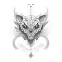 Be present tattoo design idea