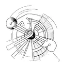 A diagram of the equilibrium between iron and carbon tattoo design idea