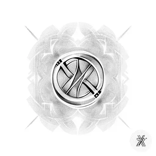 The infinity symbol with "H+Z" written on it tattoo design idea