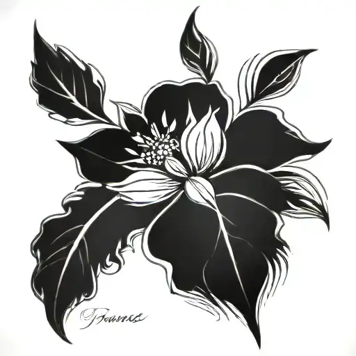 Presence Thankfulness Love tattoo design idea
