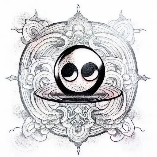 8 Ball tattoo design idea