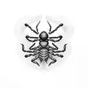 scorpion wrapped around Microphone  tattoo design idea