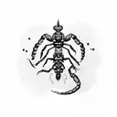 scorpion wrapped around Microphone  tattoo design idea