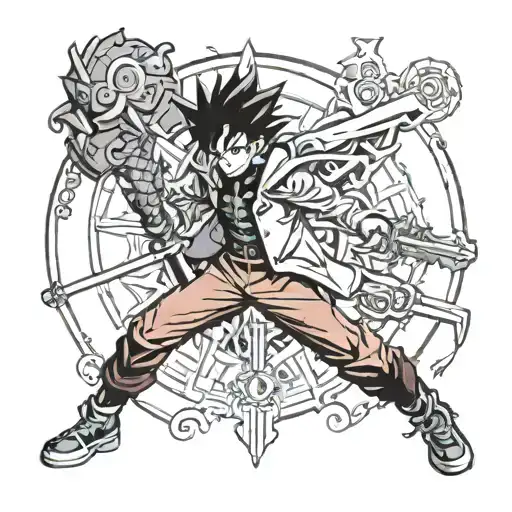 anime hunter x Hunter tattoo design idea