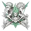 anime hunter x Hunter tattoo design idea