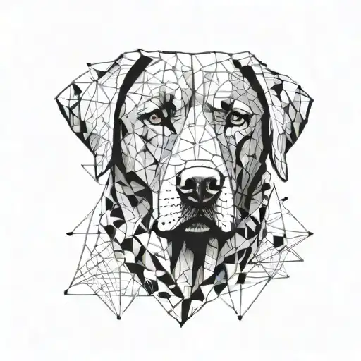 labrador dog tattoo design idea