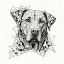 labrador dog tattoo design idea