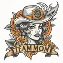 team mom tattoo tattoo design idea