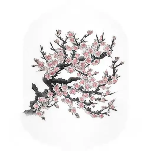 Cherry Blossom tattoo design idea