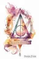 harry potter deathly hallows symbol with words always until the end  tattoo design idea