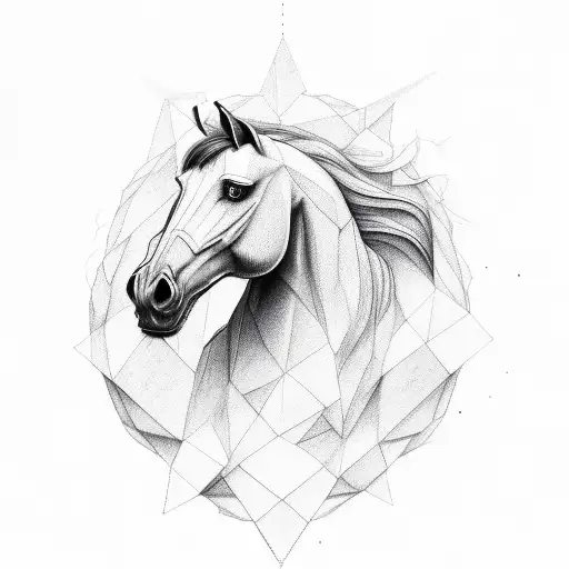  half horse half man crying  tattoo design idea