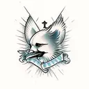 Cardinal virtues  tattoo design idea