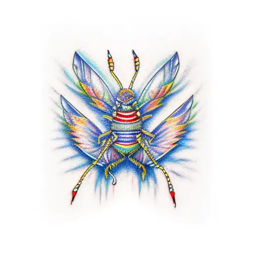 red crayola crayon tattoo design idea