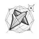 paper plane tattoo design idea