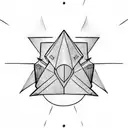 paper plane tattoo design idea