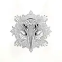 stork tattoo design idea