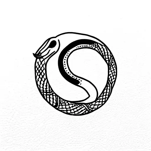 snake and crow leg band tattoo design idea