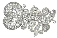 paisley tattoo design idea